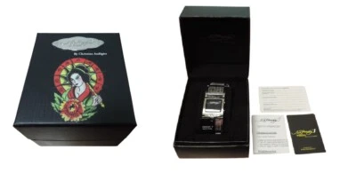 Ed Hardy Von Christian Audigier Digitaluhr Silber IS-NE 0783 SK111 Zz 24 - Bild 1 von 4