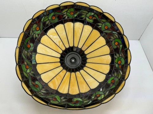 Vintage Tiffany Style Lamps Stained Glass Handcrafted 27" - Picture 11 of 13