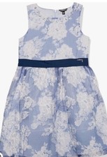 GUESS Girls' Size 12 Jacquard Satin Printed Dress
