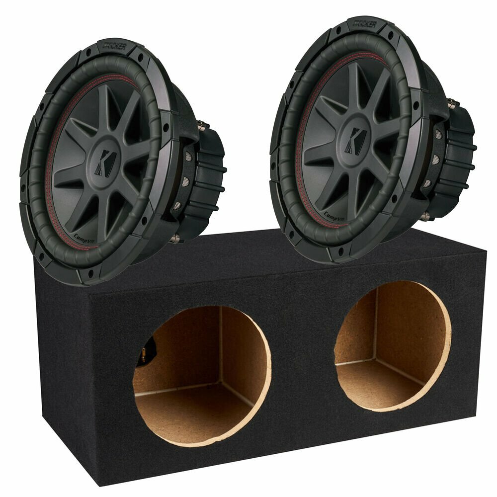 2x Автомобильный сабвуфер Kicker CompVR CVR102 мощностью 700 Вт мощностью 10 Вт с двойным герметичным корпусом 50290₽