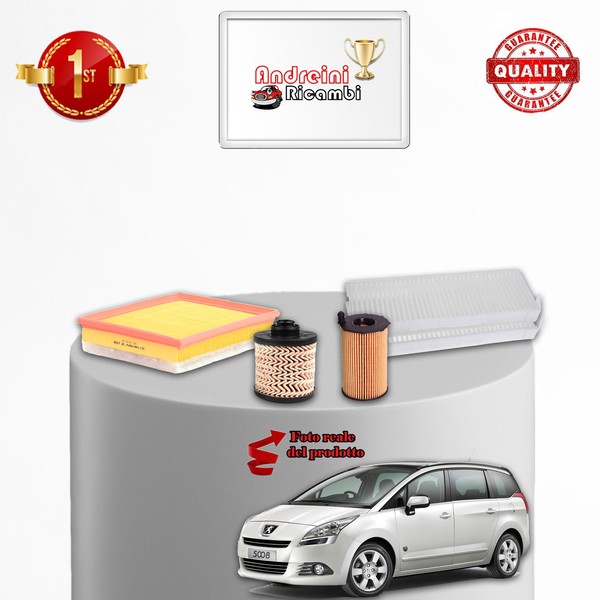 Wartungsset 4 Filter Peugeot 5008 1.6 Bluehdi 88KW 120PS Ab 2014-image