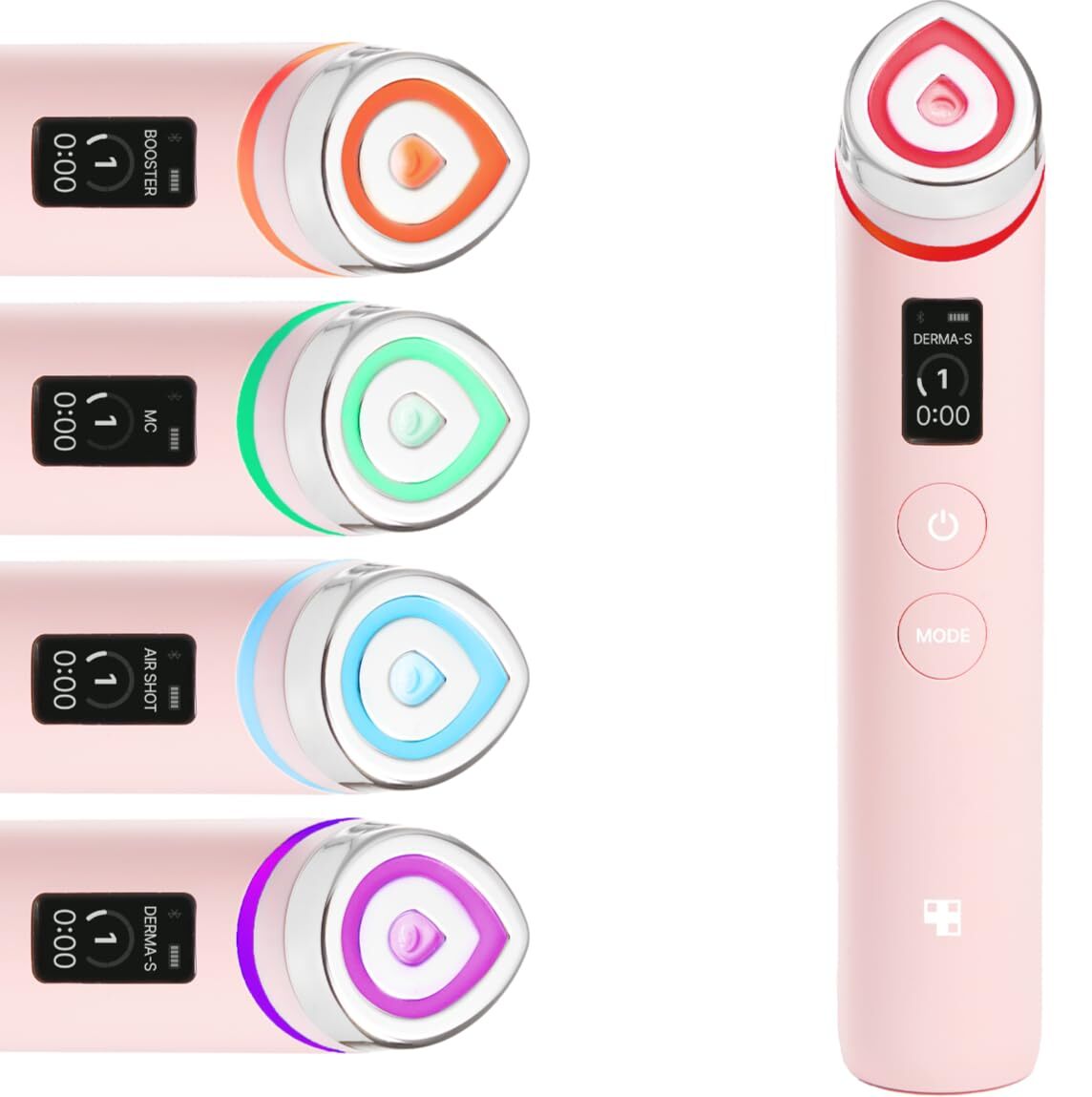 Medicube Age-R Booster Pro Pink &vert; 6-in-1 Real Glass Glow Beauty Massager &vert; Lo&period;&period;&period;