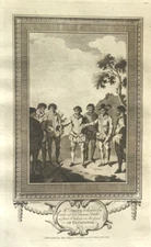 1784 Engraving - Thomas Doughty Beheaded by Sir Francis Drake - Alexander Hogg