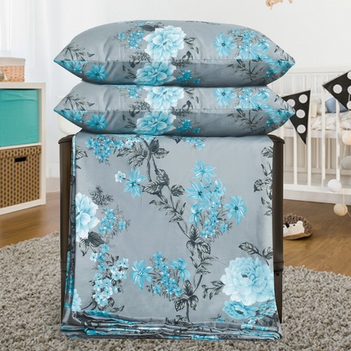 4 Piece Bedding Set Duvet Cover, Fitted Sheet & Pillowcases – Soft Microfiber - Picture 25 of 176