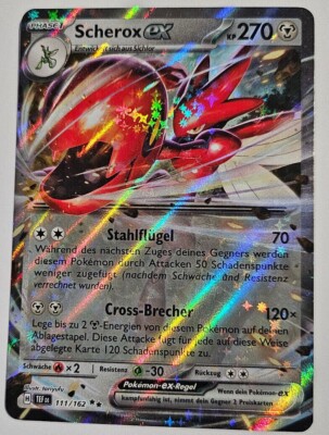 Pokemon Karte Scherox ex 111/162 Gewalten der Zeit Near Mint | Deutsch