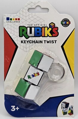 Brand New The Official Licensed Rubik's Keychain Twist Clip Play Fidget Collect 