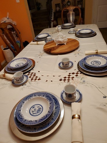Chinese Garden Blue by EMERALD COLLECTION 3 Place Setting - Picture 20 of 23
