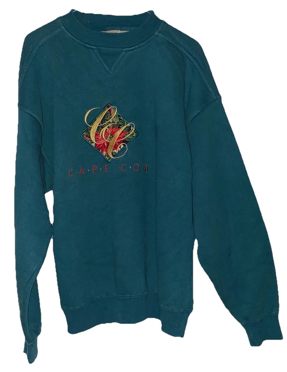 Vintage Cape Cod Sweatshirt Size XL 80-90s Green BAC Premier