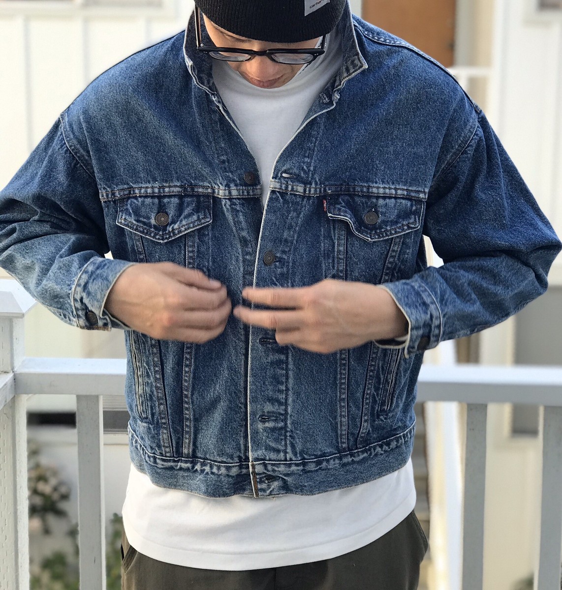 Vintage Levi's Denim Jacket Jean Trucker Coat 90's Y2K Era Made in