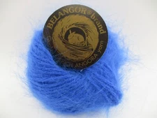 New BELANGOR 100% ANGORA Rabbit Fur Luxurious Yarn | 10Gr | 33Yds | Royal Blue