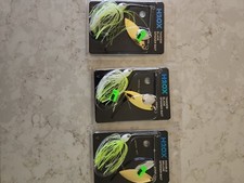 Tandem Blade SPINNER BAIT 1/2oz. Chart/White Lot 3pk stainless steel wire H2OX