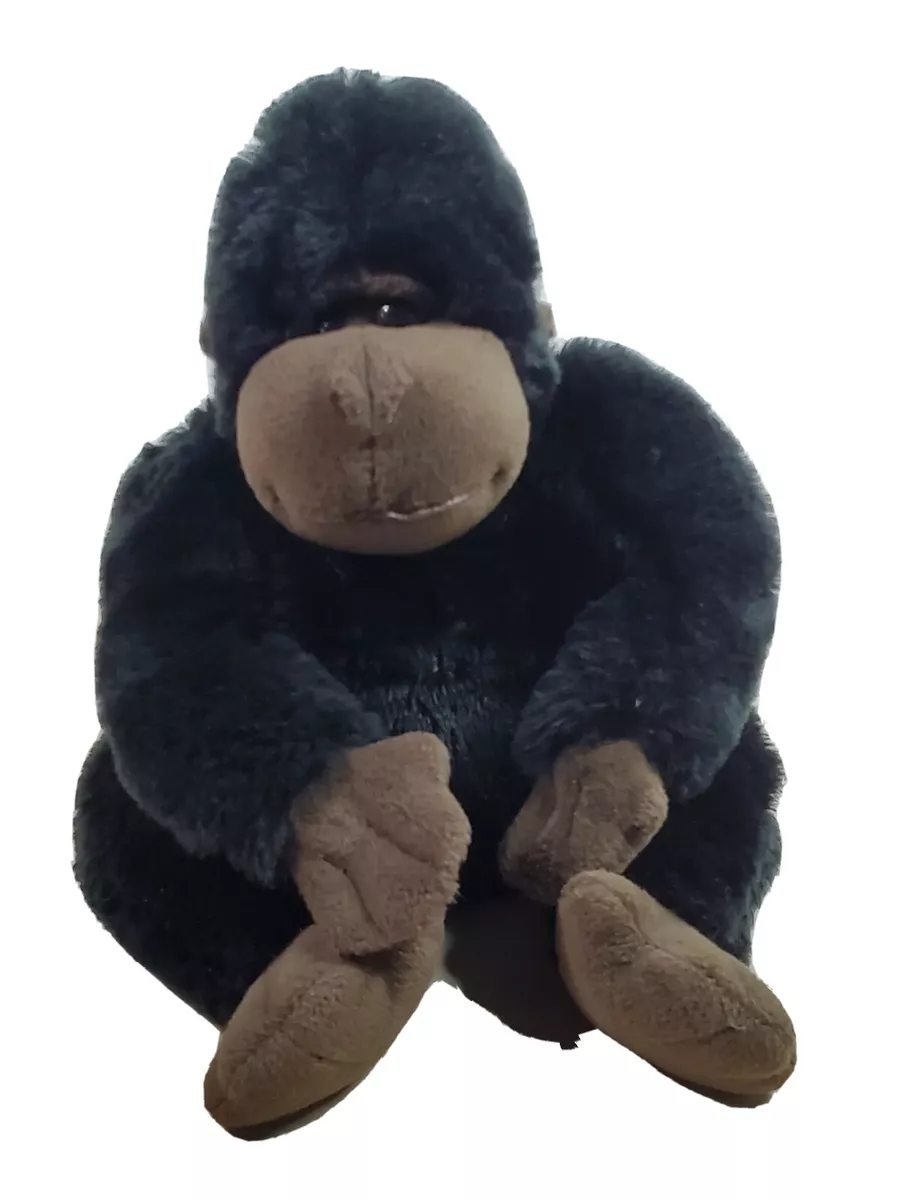 Gorilla Stuffed Animal 13 Black Plush Toy Wild Jungle Creature
