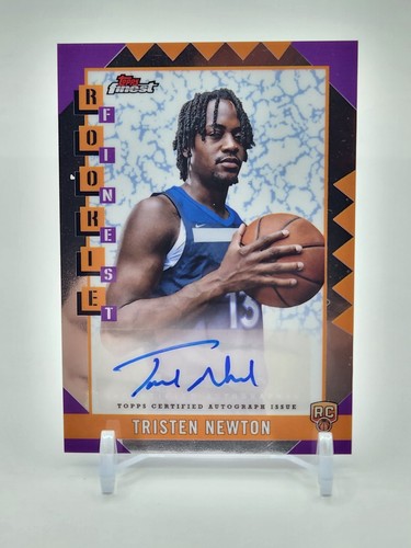 2025 Topps Finest Basketball Tristen Newton Auto, Rookie Finest No RFA-TN