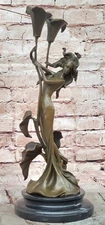 Female Goddess Beauty Hot Cast Bronze Collectible Art Deco Sale