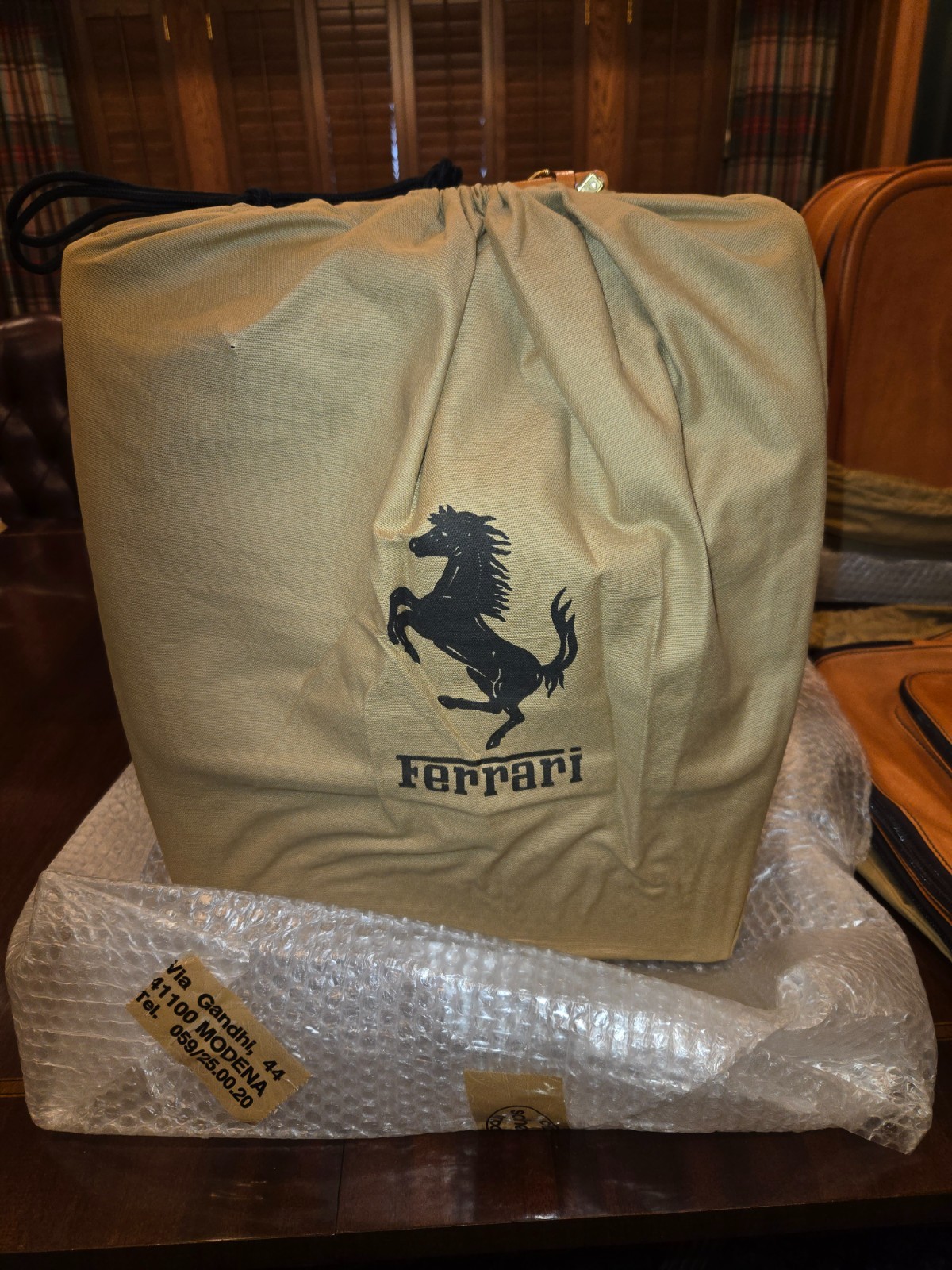 1991 Ferrari F348 Complete 4-Piece Schedoni Luggage Set new in Original Box