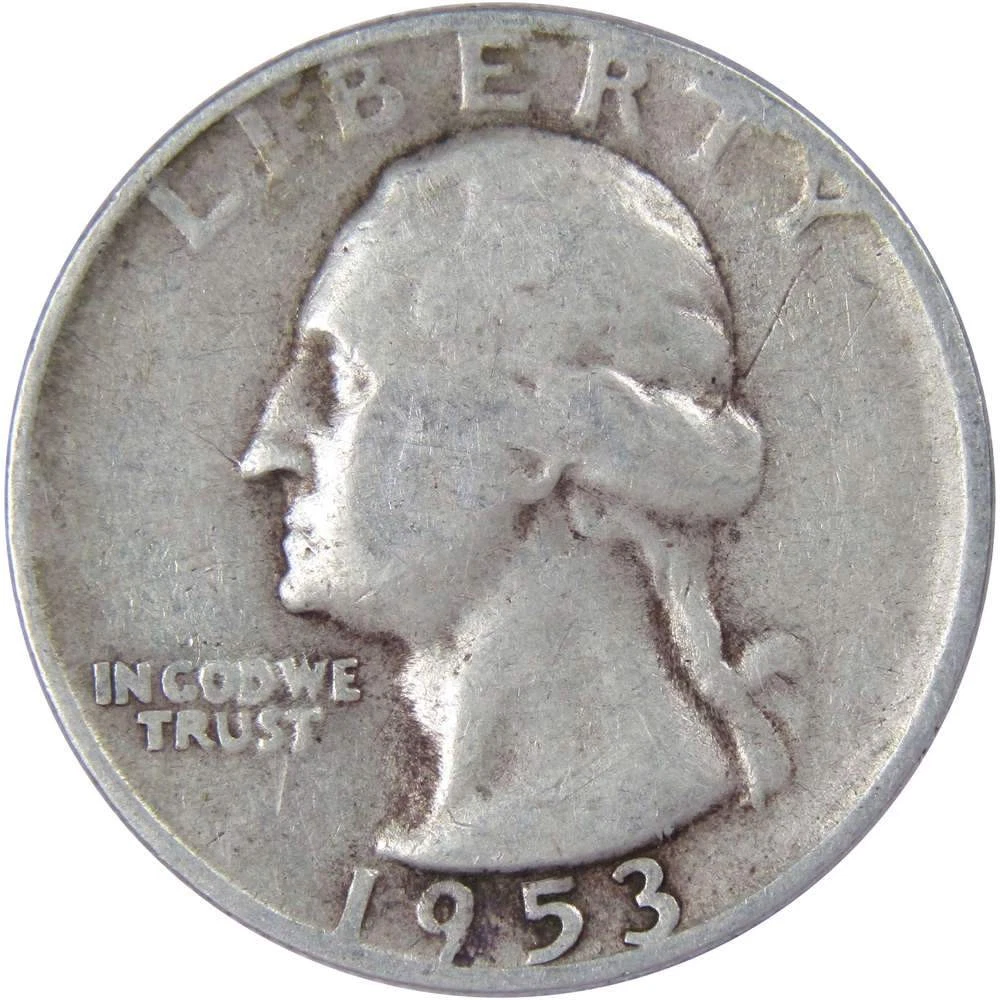 1934.40.41年 ワシントン クォーター銀貨3枚 銀90% シルバー900 Circulated Silver 1953 Washington Quarters (1932-1998) for sale | eBay