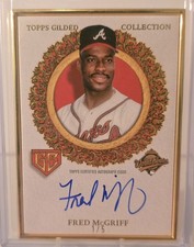 2025 Topps Gilded Collection Fred McGriff Championship Gold Framed Auto 1/5