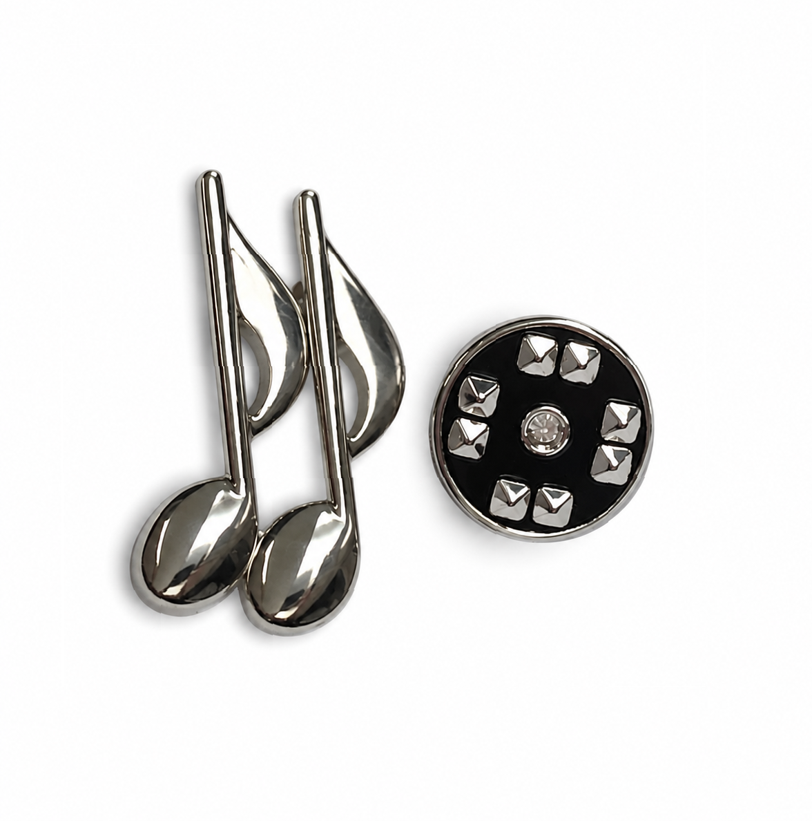 Quaver Lapel Pin-Onyx Art LP100 Silver Tone Music Badge in Premier Life Gift Box