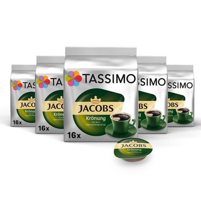 TASSIMO Kapseln Jacobs Krönung T Discs 80 Getränke Kaffeekapseln Röstkaffee