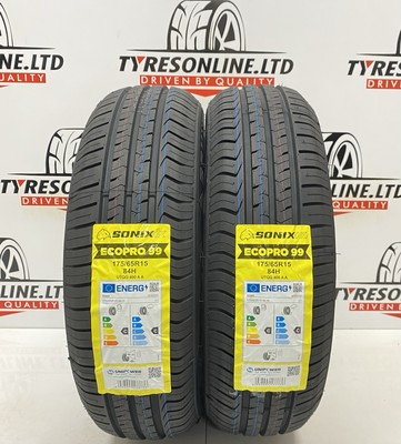 ②175/65R15 2本分 2 X 175 65 15 SONIX 175/65R15 84H BRAND NEW M+S TYRES 1756515