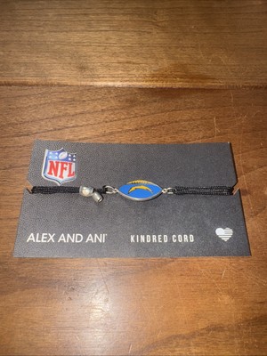 NIP Authentic Alex and Ani ''LA Chargers'' Sterling Silver Kindred Bracelet .925