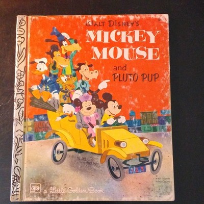 95 Little Golden Books Disney Mickey Mouse & Pluto Pup Golden Press 1974
