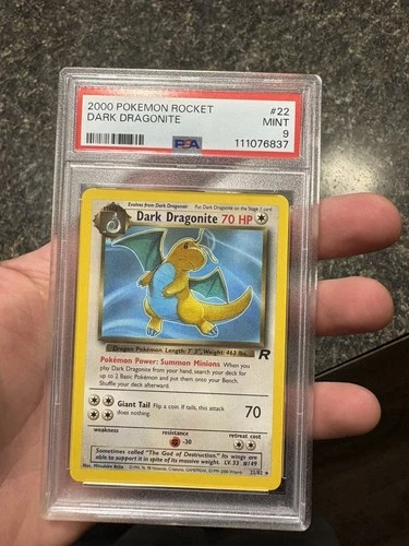 2000 POKEMON ROCKET #22 DARK DRAGONITE PSA 9