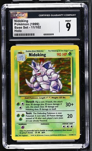 Nidoking graded CGC 9 for sale on eBay