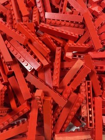 Lot of Genuine LEGO Red 1x8 Building Bricks Blocks Parts & Pieces