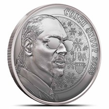 2026 1 oz Team USA Coach Snoop Winter Games Silver Round (New) 99.80 per troy oz