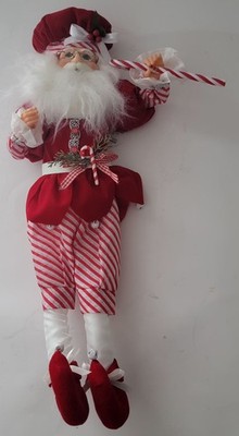 Kurt Adler 19-Inch Kringle Klaus Peppermint Chef Santa