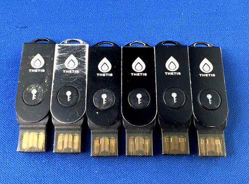 LOT 6 Thetis FIDO2 BLE NFC Security Key USB U2F 2FA Tested Working Factory RESET