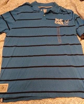Brand New Marc Ecko Cut & Sew Fresh Blue Polo Shirt XXL Still Has Tags