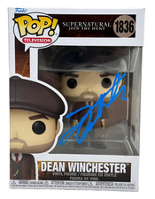Jensen Ackles Supernatural Signed Autograph Dean Winchester Funko Pop Beckett