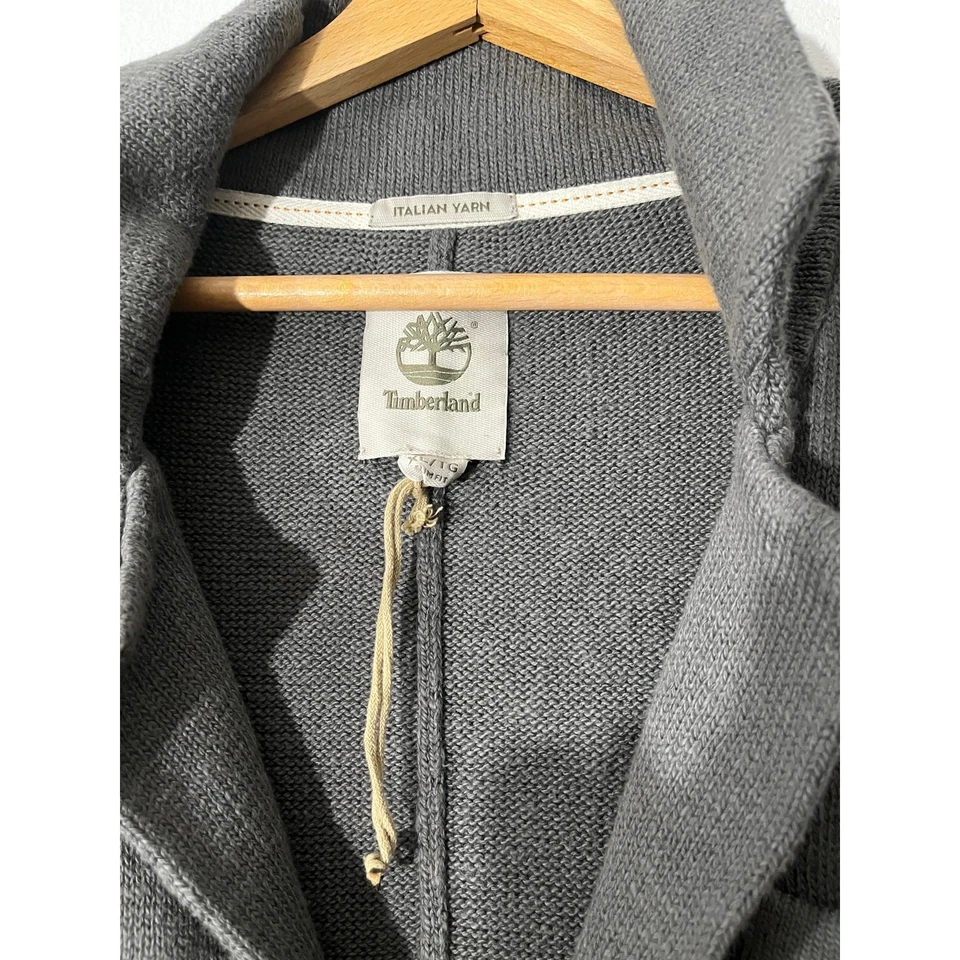 Cárdigan Blazer Tejido Algodón Timberland | Talla XL Calce Ajustado Foto 3 de 4