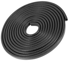 Car Door Edge Guards 64Ft 20M Universal Rubber U Shape 64 ft, Black