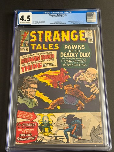 Strange Tales #126 1964 CGC 4.5 1st Dormammu & Clea Silver Age Key!