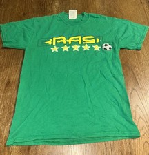 VINTAGE 2006 GERMANY FIFA WORLD CUP BRASIL T SHIRT Size Small Green