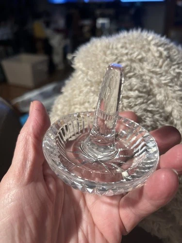 Ring Holder by Waterford Crystal, approximately 3"x 3" Round VTG