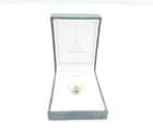 Made In Ireland 9K Yellow Gold Heart Shaped Green Onyx & Glass Claddagh Ring