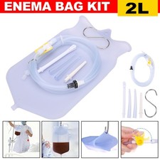 2L Reusable Medical Grade Silicone Enema Bag Kit For Home Colonic Health Care