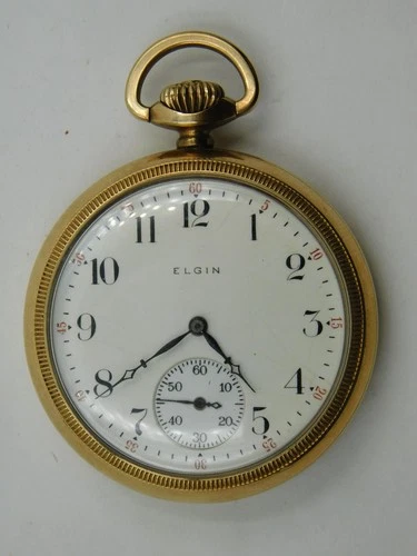 Vintage Elgin Grade 291 Model 7 7j Hand Wind Pocket Watch