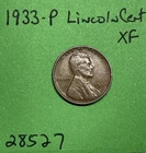1933-P Lincoln Wheat Cent / Penny 1c Xf Extra Fine