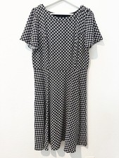NEW Talbots Geo Print Knee Length Fit Flare Dress Party Business Casual NWOT 10