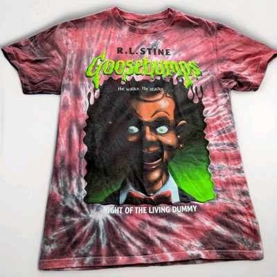 Goosebumps R.L. Stine Night Of The Living Dummy Mens Sz Med T-Shirt Tye-Dye