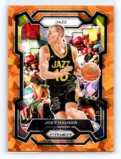 2023-24 Panini Prizm #293 Joey Hauser Prizms Orange Ice