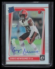 2021 Donruss Optic #252 Greg Newsome II Rated Rookies Autographs Holo #/50