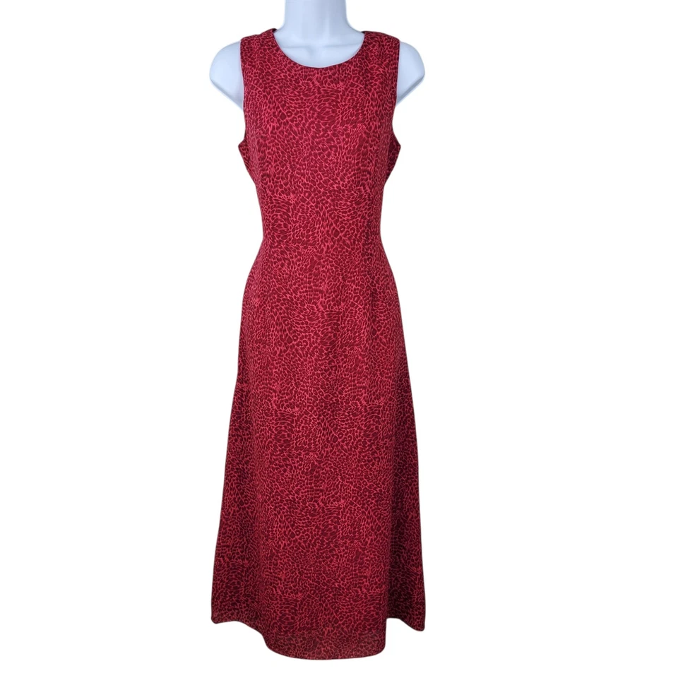 Vestido sin Mangas de Fiesta Vintage Años 90 8 Grunge Alt Elástico Rosa Guepardo Estampado Leopardo  Foto 2 de 4