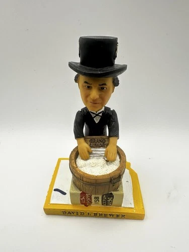 David J. Brewer Bobblehead GREEN BAG Supreme Court Justice - WITH BOX