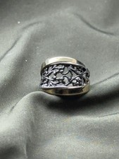 Beautiful Ring Silver And 14k Gold Size 6. 005